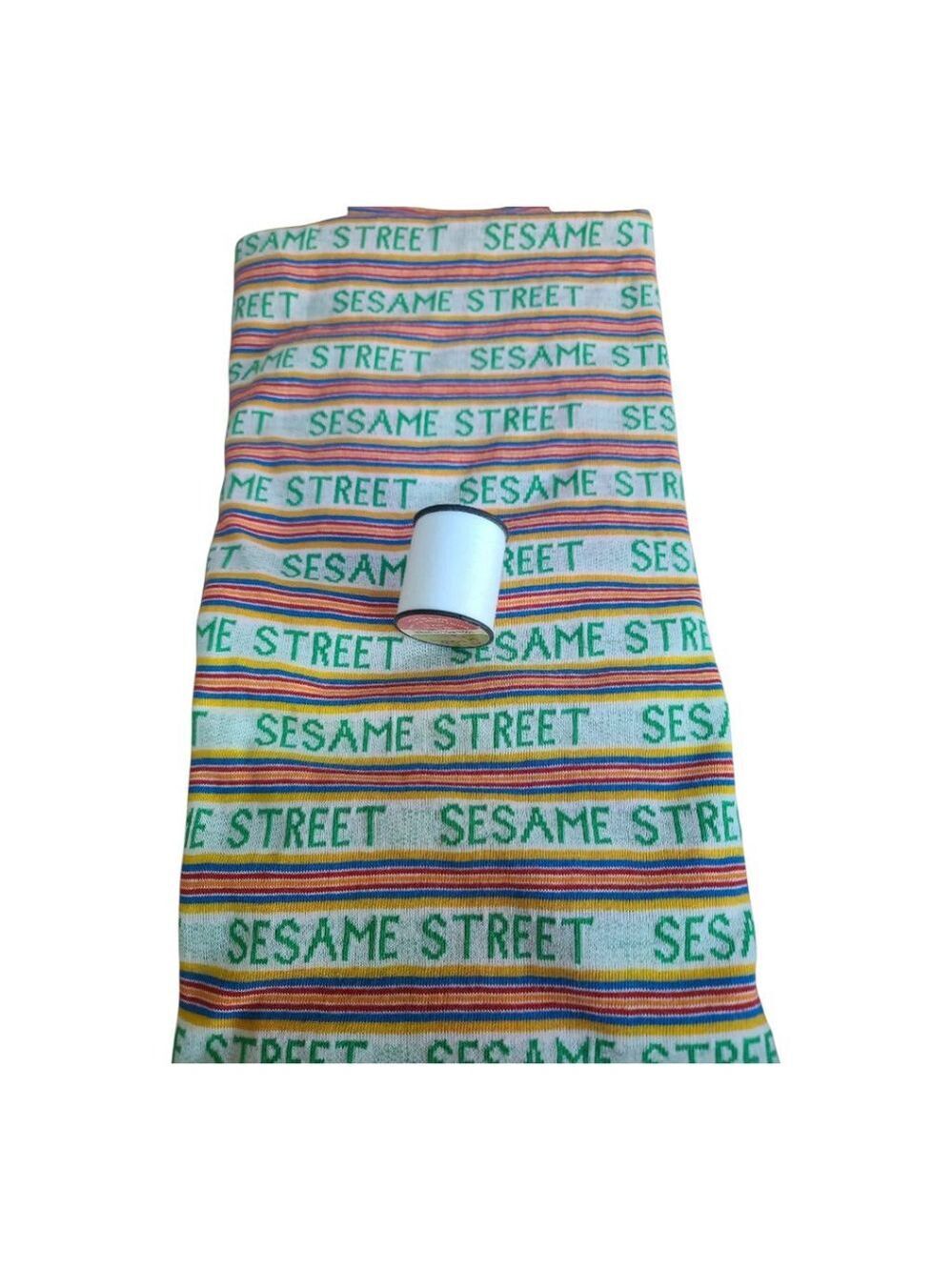 Sesame Street DIY Fabric 60x40 White Green